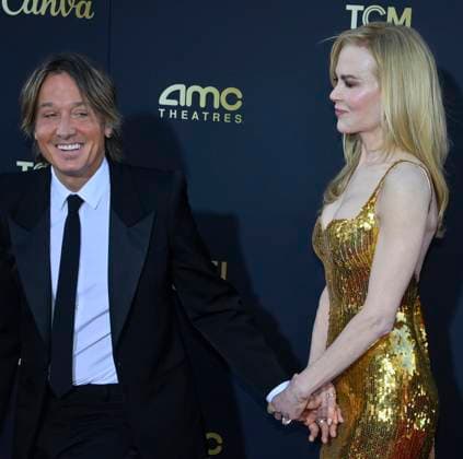 Nicole Kidman and Keith Urban attend the 49th AFI Lifetime Achievement Award tribute gala honoring Kidman at the Dolby Theatre in the Hollywood section of Los Angeles on Saturday, April 27, 2024.  LAP2024042730 JIMxRUYMEN