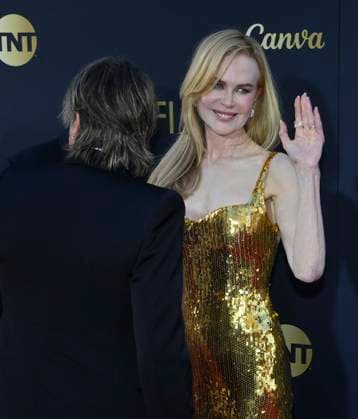 Nicole Kidman and Keith Urban attend the 49th AFI Lifetime Achievement Award tribute gala honoring Kidman at the Dolby Theatre in the Hollywood section of Los Angeles on Saturday, April 27, 2024.  LAP2024042731 JIMxRUYMEN