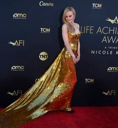 Nicole Kidman attends the 49th AFI Lifetime Achievement Award tribute gala honoring Kidman at the Dolby Theatre in the Hollywood section of Los Angeles on Saturday, April 27, 2024.  LAP2024042711 JIMxRUYMEN
