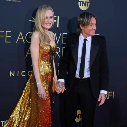 Nicole Kidman and Keith Urban attend the 49th AFI Lifetime Achievement Award tribute gala honoring Kidman at the Dolby Theatre in the Hollywood section of Los Angeles on Saturday, April 27, 2024.  LAP2024042721 JIMxRUYMEN