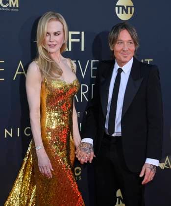Nicole Kidman and Keith Urban attend the 49th AFI Lifetime Achievement Award tribute gala honoring Kidman at the Dolby Theatre in the Hollywood section of Los Angeles on Saturday, April 27, 2024.  LAP2024042722 JIMxRUYMEN