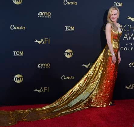 Nicole Kidman attends the 49th AFI Lifetime Achievement Award tribute gala honoring Kidman at the Dolby Theatre in the Hollywood section of Los Angeles on Saturday, April 27, 2024.  LAP2024042712 JIMxRUYMEN