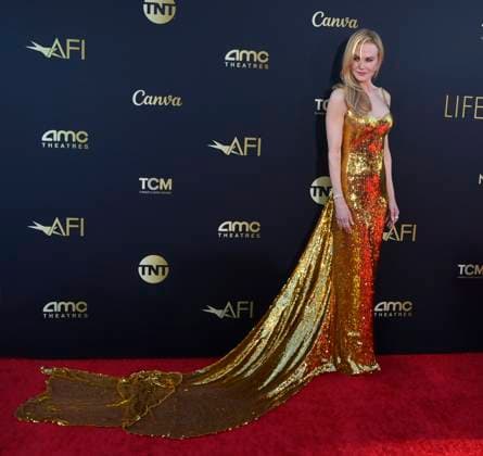 Nicole Kidman attends the 49th AFI Lifetime Achievement Award tribute gala honoring Kidman at the Dolby Theatre in the Hollywood section of Los Angeles on Saturday, April 27, 2024.  LAP20240427810 JIMxRUYMEN