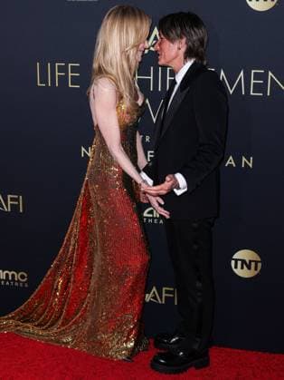 Gala Tribute to Nicole Kidman - LA Nicole Kidman and husband Keith Urban arrive at the 49th Annual AFI (American Film Institute) Lifetime Achievement Award Gala Tribute Celebrating Nicole Kidman held at the Dolby Theatre on April 27, 2024 in Hollywood, Los Angeles, CA, USA. Photo by Xavier Collin Image Press Agency ABACAPRESS.COM Los Angeles CA United States  Copyright: xCollinxXavier ImagexPressxAgencyxABACAx