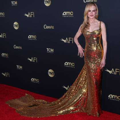 Gala Tribute to Nicole Kidman - LA Nicole Kidman wearing Balenciaga arrives at the 49th Annual AFI (American Film Institute) Lifetime Achievement Award Gala Tribute Celebrating Nicole Kidman held at the Dolby Theatre on April 27, 2024 in Hollywood, Los Angeles, CA, USA. Photo by Xavier Collin Image Press Agency ABACAPRESS.COM Los Angeles CA United States  Copyright: xCollinxXavier ImagexPressxAgencyxABACAx
