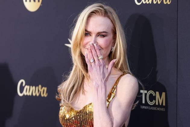 Gala Tribute to Nicole Kidman - LA Nicole Kidman wearing Balenciaga arrives at the 49th Annual AFI (American Film Institute) Lifetime Achievement Award Gala Tribute Celebrating Nicole Kidman held at the Dolby Theatre on April 27, 2024 in Hollywood, Los Angeles, CA, USA. Photo by Xavier Collin Image Press Agency ABACAPRESS.COM Los Angeles CA United States  Copyright: xCollinxXavier ImagexPressxAgencyxABACAx