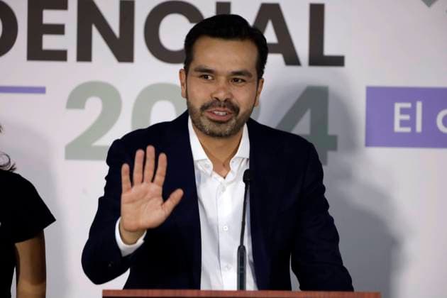April 28, 2024, Mexico City, Mexico: MexicoÃ¢â‚¬â ¢s Presidential candidate, Jorge Alvarez Maynez by Movimiento Ciudadano party speaks prior to the second televised presidential debate Ahead of Presidential Elections in Mexico at Estudios Churubusco. Mexico City Mexico - ZUMAe321 20240428_zia_e321_013 Copyright: xLuisxBarronx