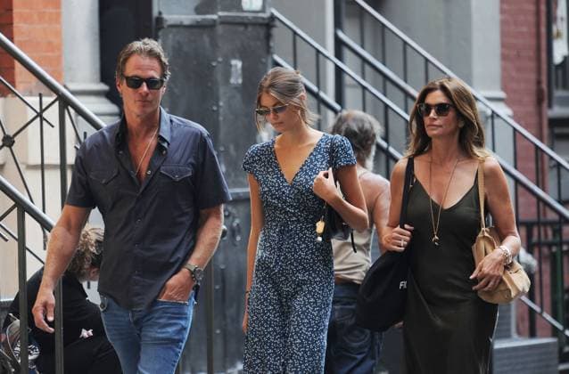 Supermodel Cindy Crawford shops in Soho with ex-model husband Rande Gerber and model daughter Kaia Gerber Supermodel Cindy Crawford shops in Soho with ex-model husband Rande Gerber and model daughter Kaia Gerber. New York City, New York - Tuesday August 6, 2019.,  Copyright: xHectorxVallenillax xAvalonx 0536831653