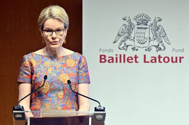 Entertainment Bilder des Tages Queen Mathilde of Belgium pictured during the ceremony for the 50th anniversary of the Baillet Latour foundation and award ceremony of the Baillet Latour Biomedical Award, in Brussels, Monday 29 April 2024. The Baillet Latour Biomedical Award has been awarded annually since 2022 to promising young researchers in Belgium in the field of biomedical sciences.  ERICxLALMAND 91820066