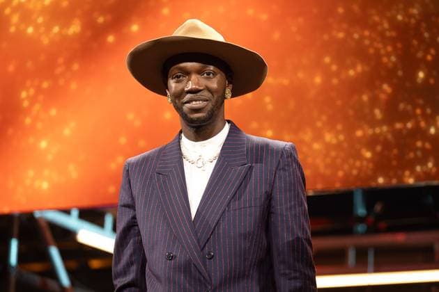 FOCUS COVERAGE REQUESTED TO BELGA - Winner Film Belgian Musician And Director Baloji pictured during the award ceremony of the Ultimas23 , Flemish culture prizes, Tuesday 30 April 2024, in Lint.  JAMESxARTHURxGEKIERE 91867808