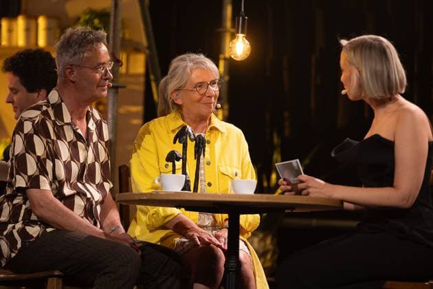 FOCUS COVERAGE REQUESTED TO BELGA - Winner literatuur Elvis Peeters pictured during the award ceremony of the Ultimas23 , Flemish culture prizes, Tuesday 30 April 2024, in Lint.  JAMESxARTHURxGEKIERE 91868285