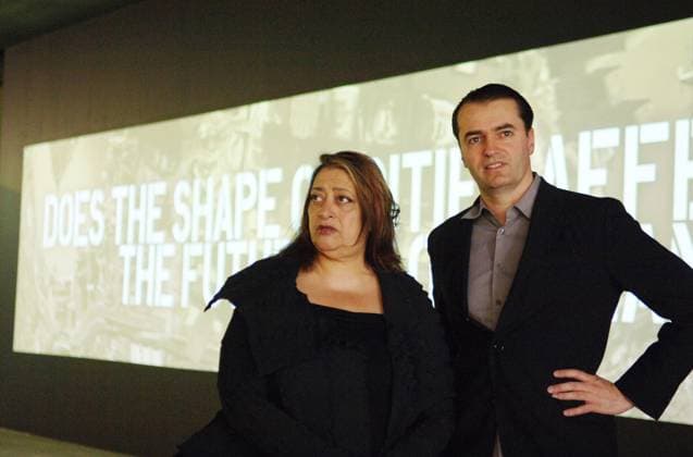 Global Cities Exhibition. London is the centerpiece for Tate Modern s new Turbine Hall exhibition on Global Cities.The exhibition addresses major issues facing some of the most influential urban centres around the world. Photo Shows; Architects, Zaha Hadid & Patrik Schumacher. Date:19.06.2007,  Copyright: xDavidxWimsettx xAvalonx 0559810410