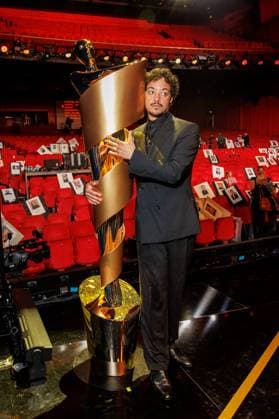 Photo call German Film Award presenters Aurel Mertz at the photo call of the presenters of the German Film Award 2024 at the Theater am Potsdamer Platz on 01 05 2024 in Berlin Copyright: xEventpressxKochanx
