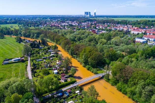 Spremberg DEU Deutschland Brandenburg Spremberg, 30.04.2024, Stadt Spremberg im Landkreis Spree-Neisse, Luftaufnahme mit einer Drohne. *** Spremberg DEU Germany Brandenburg Spremberg, 30 04 2024, City of Spremberg in the district of Spree Neisse, aerial view with a drone AF_Spremberg_67654.jpeg