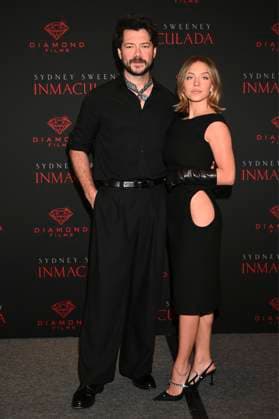 May 2, 2024, Mexico City, Ciudad de Mexico, Mexico: Actress Sydney Sweeney and actor Alvaro Morte posse for photos during the Immaculate film Photocall at Mexico City Four Season Hotel. on May 2, 2024 in Mexico City, Mexico. Mexico City Mexico - ZUMAe321 20240502_zea_e321_047 Copyright: xCarlosxTischler xEyepixxGroupx