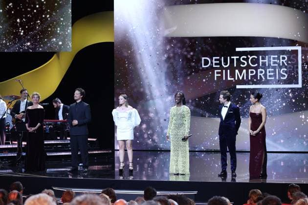 German Film Award 2024 Ivy Quainoo Aurel Mertz, Gizem Emre, Tobias Krell Checker Tobi , Margarita Broich and Jasna Fritzi Bauer at the Lola German Film Award 2024 ceremony at the Theater am Potsdamer Platz in Berlin 03 05 2024 Copyright: xEventpressx