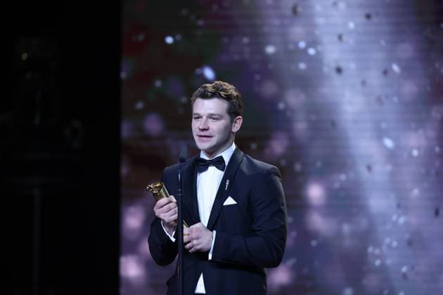 German Film Award 2024 BEST MALE HEADLINE Simon Morze at the Lola German Film Award 2024 ceremony at the Theater am Potsdamer Platz in Berlin 03 05 2024 Copyright: xEventpressx