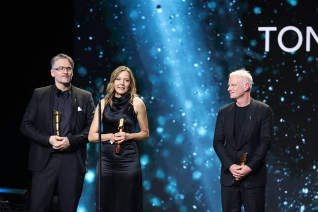 German Film Award 2024 BEST SOUND DESIGN SchloÌˆmer, Corinna Fleig, Tobias Fleig Â- THE DIVE at the Lola German Film Award 2024 ceremony at the Theater am Potsdamer Platz in Berlin 03 05 2024 Copyright: xEventpressx