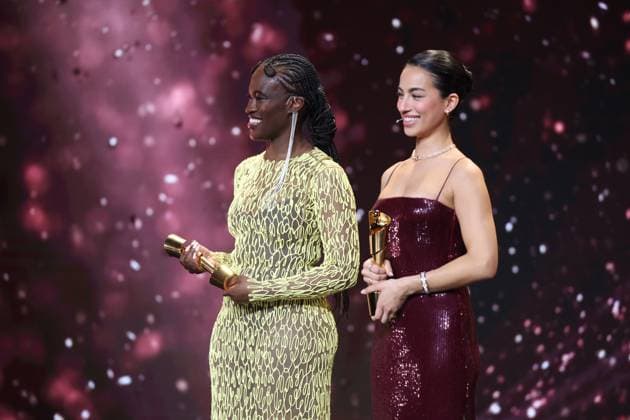 German Film Award 2024 Ivy Quainoo and Gizem Emre at the Lola German Film Award 2024 ceremony at the Theater am Potsdamer Platz in Berlin 03 05 2024 Copyright: xEventpressx