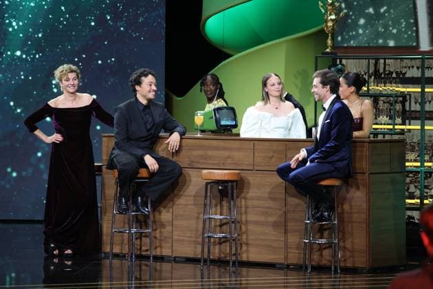 German Film Award 2024 Ivy Quainoo Aurel Mertz, Gizem Emre, Tobias Krell Checker Tobi , Margarita Broich and Jasna Fritzi Bauer at the Lola German Film Award 2024 ceremony at the Theater am Potsdamer Platz in Berlin 03 05 2024 Copyright: xEventpressx