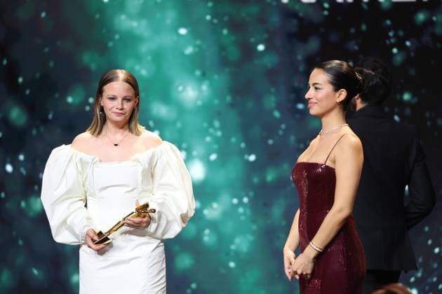 German Film Award 2024 Gizem Emre and Jasna Fritzi Bauer at the Lola German Film Award 2024 ceremony at the Theater am Potsdamer Platz in Berlin 03 05 2024 Copyright: xEventpressx