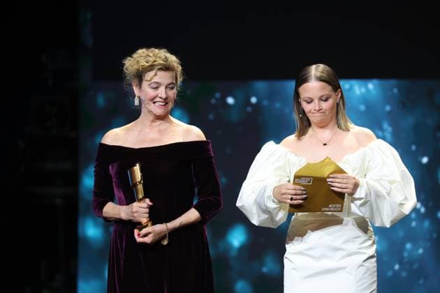German Film Award 2024 Margarita Broich and Jasna Fritzi Bauer at the Lola German Film Award 2024 ceremony at the Theater am Potsdamer Platz in Berlin 03 05 2024 Copyright: xEventpressx
