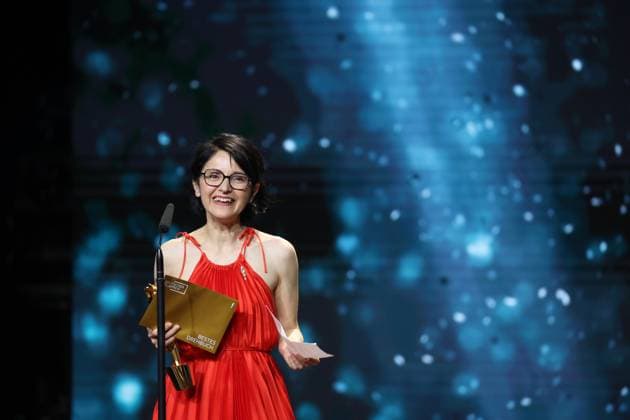 German Film Award 2024 BEST SCREENWRITING AysÌße Polat Â- IM TOTEN WINKEL at the Lola German Film Award 2024 ceremony at the Theater am Potsdamer Platz in Berlin 03 05 2024 Copyright: xEventpressx