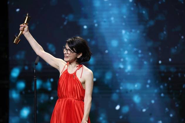 German Film Award 2024 BEST SCREENWRITING AysÌße Polat Â- IM TOTEN WINKEL at the Lola German Film Award 2024 ceremony at the Theater am Potsdamer Platz in Berlin 03 05 2024 Copyright: xEventpressx
