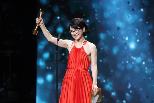 German Film Award 2024 BEST SCREENWRITING AysÌße Polat Â- IM TOTEN WINKEL at the Lola German Film Award 2024 ceremony at the Theater am Potsdamer Platz in Berlin 03 05 2024 Copyright: xEventpressx