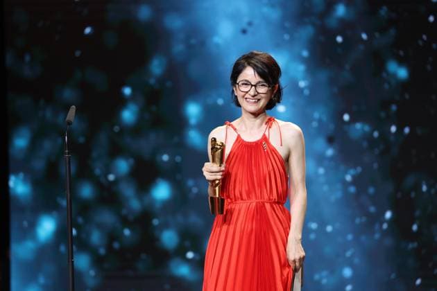German Film Award 2024 BEST SCREENWRITING AysÌße Polat Â- IM TOTEN WINKEL at the Lola German Film Award 2024 ceremony at the Theater am Potsdamer Platz in Berlin 03 05 2024 Copyright: xEventpressx