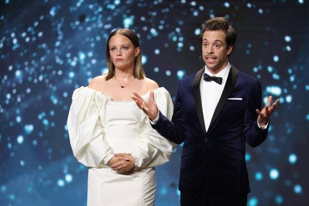 German Film Award 2024 Tobias Krell Checker Tobi and Jasna Fritzi Bauer at the Lola German Film Award 2024 ceremony at the Theater am Potsdamer Platz in Berlin 03 05 2024 Copyright: xEventpressx