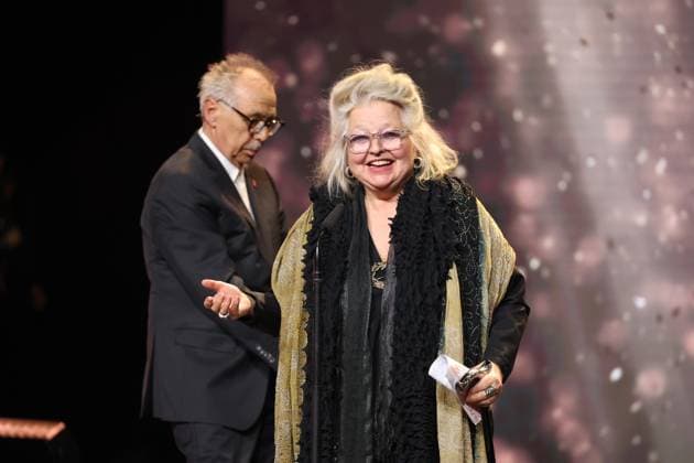 German Film Award 2024 Dieter Kosslick and Hanna Schygulla at the Lola German Film Award 2024 ceremony at the Theater am Potsdamer Platz in Berlin 03 05 2024 Copyright: xEventpressx