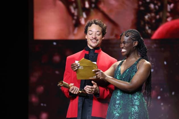 German Film Award 2024 Ivy Quainoo Aurel Mertz at the Lola German Film Award 2024 ceremony at the Theater am Potsdamer Platz in Berlin 03 05 2024 Copyright: xEventpressx