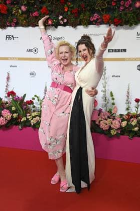 Sunnyi Melles with daughter Leonille Wittgenstein GERMAN FILM AWARD 2024 at the Theater am Potsdamer Platz on 03 05 2024 Red Carpet