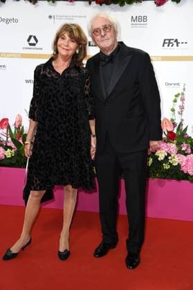 Günther Maria Halmer and wife Claudia Halmer DEUTSCHER FILMPREIS 2024 at the Theater am Potsdamer Platz on 03 05 2024 Red Carpet
