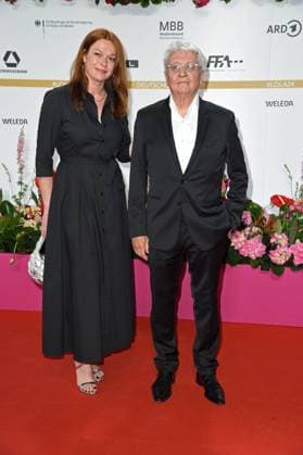 Henry Huebchen with daughter Nora Hübchen GERMAN FILM AWARD 2024 at the Theater am Potsdamer Platz on 03 05 2024 Red Carpet