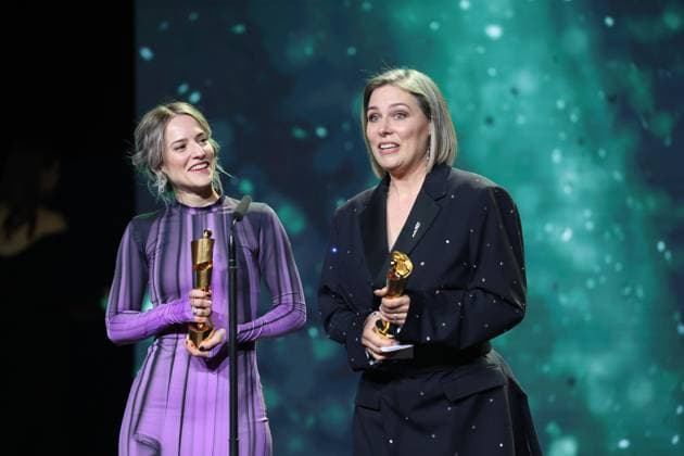 German Film Award 2024 BEST SCENARIO Cosima Vellenzer, Anika Klatt Â- THE THEORY OF EVERYTHING at the Lola German Film Award 2024 ceremony at the Theater am Potsdamer Platz in Berlin 03 05 2024 Copyright: xEventpressx