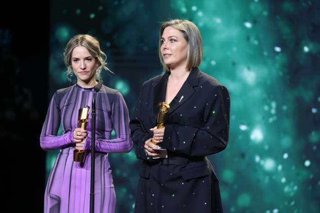 German Film Award 2024 BEST SCENARIO Cosima Vellenzer, Anika Klatt Â- THE THEORY OF EVERYTHING at the Lola German Film Award 2024 ceremony at the Theater am Potsdamer Platz in Berlin 03 05 2024 Copyright: xEventpressx