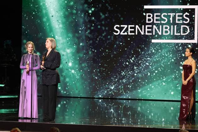 German Film Award 2024 BEST SCENARIO Cosima Vellenzer, Anika Klatt Â- THE THEORY OF EVERYTHING at the Lola German Film Award 2024 ceremony at the Theater am Potsdamer Platz in Berlin 03 05 2024 Copyright: xEventpressx