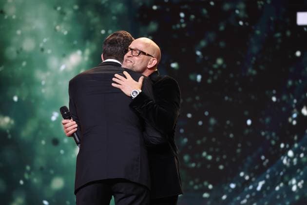 German Film Award 2024 Jürgen Vogel and BEST FILM MUSIC Lorenz Dangel Â- STERBEN at the Lola German Film Award 2024 ceremony at the Theater am Potsdamer Platz in Berlin 03 05 2024 Copyright: xEventpressx