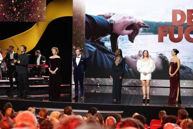 German Film Award 2024 Ivy Quainoo Aurel Mertz, Gizem Emre, Tobias Krell Checker Tobi , Margarita Broich and Jasna Fritzi Bauer at the Lola German Film Award 2024 ceremony at the Theater am Potsdamer Platz in Berlin 03 05 2024 Copyright: xEventpressx