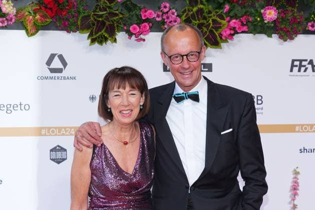 Charlotte Merz and Friedrich Merz arriving at the German Film Awards ceremony on 3 05 2024 in Berlin German Film Awards 2024 in Berlin