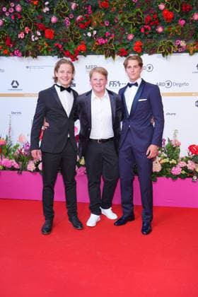 Levi Brandl, Julius Weckauf and Nevio Wendt arriving at the German Film Award ceremony on 3 05 2024 in Berlin German Film Award 2024 in Berlin