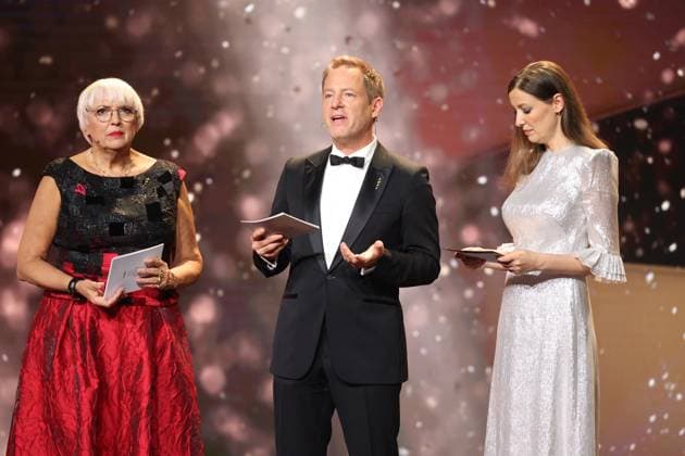 German Film Award 2024 Claudia Roth, Florian Gallenberger, Alexandra Maria Lara at the Lola German Film Award 2024 ceremony at the Theater am Potsdamer Platz in Berlin 03 05 2024 Copyright: xEventpressx