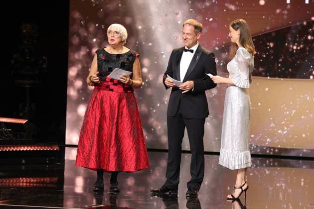German Film Award 2024 Claudia Roth, Florian Gallenberger, Alexandra Maria Lara at the Lola German Film Award 2024 ceremony at the Theater am Potsdamer Platz in Berlin 03 05 2024 Copyright: xEventpressx
