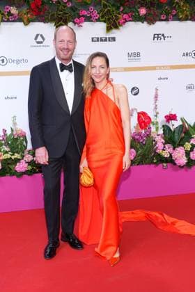 Johann von Buelow and Katharina Schuettler arriving at the German Film Awards ceremony on 3 05 2024 in Berlin German Film Awards 2024 in Berlin