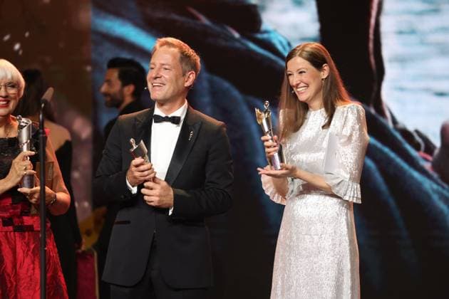 German Film Award 2024 Claudia Roth, Florian Gallenberger, Alexandra Maria Lara at the Lola German Film Award 2024 ceremony at the Theater am Potsdamer Platz in Berlin 03 05 2024 Copyright: xEventpressx