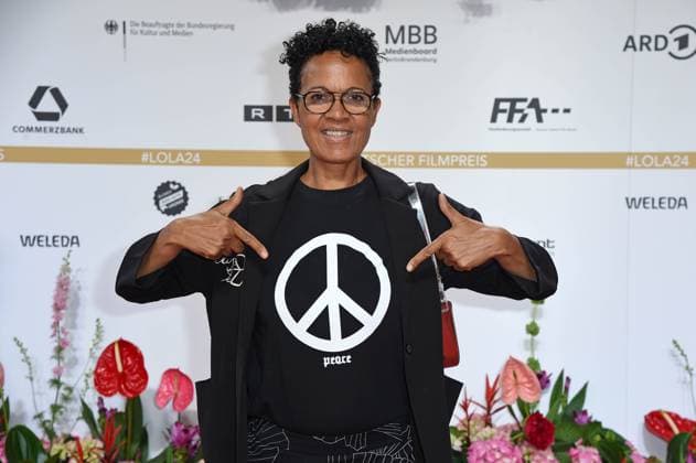 Mo Asumang GERMAN FILM AWARD 2024 at the Theater am Potsdamer Platz on 03 05 2024 Red Carpet