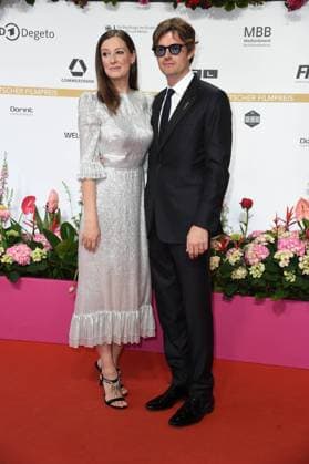 Alexandra Maria Lara with husband Sam Riley DEUTSCHER FILMPREIS 2024 at the Theater am Potsdamer Platz on 03 05 2024 Red Carpet