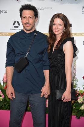 Fahri Yardim with girlfriend Beatrix Scherff DEUTSCHER FILMPREIS 2024 at the Theater am Potsdamer Platz on 03 05 2024 Red Carpet